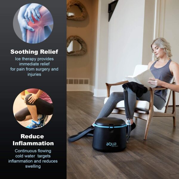 SISTEMA DE TERAPIA CRIOTERAPIA CALOR FRIO CON ALMOHADILLA UNIVERSAL PARA RODILLA, CODO, HOMBRO, DOLOR DE ESPALDA, DOLORES, HINCHAZÓN, ESGUINCE, LESIONES - Image 4