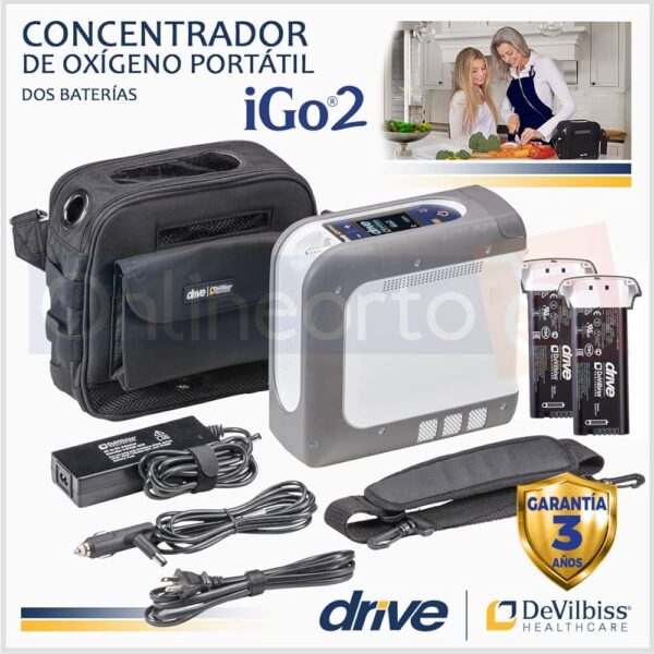CONCENTRADOR DE OXIGENO PORTATIL DEVILBISS IGO2 REVOLUCIONARIO 2025! - Image 4